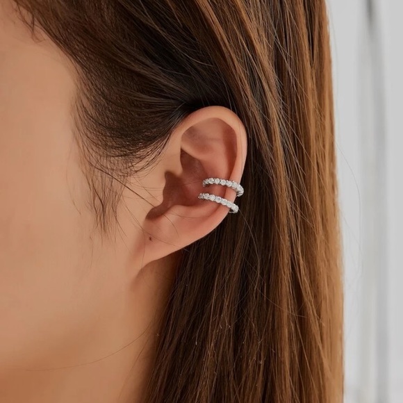 mam262 Jewelry - Silver Ear Cuff Set
